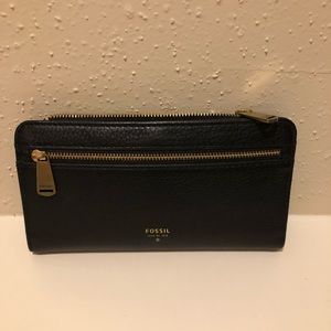 Black leather Fossil Wallet